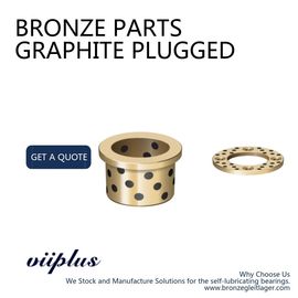 Phosphor Bronze Graphite Plugged Bushings Cast Bronze Bearings Material