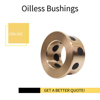 Self-Lubricating Oilless Flanged Graphite Bronze Sleeve Bushing