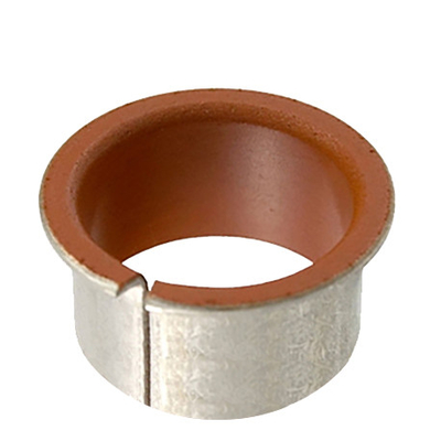 주문 빨간  코팅된 칼라 부시들에 금속을 입히는 Metal-Polymer Low Friction Plain Bearings 플랜지 온라인 제조